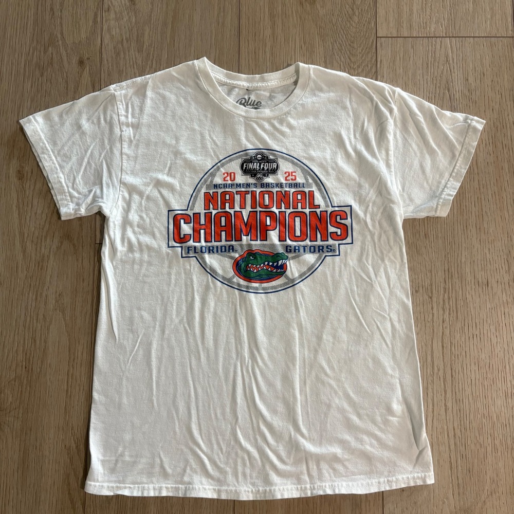 Florida Gators 2025 National Champions Men's Basketball Tshirt Men's Size Medium